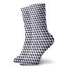 GULTMEE Fashion Compression Socks,Abstract Cube Shape Striped Geometric Three Dimension Pattern Squares And Lines,Performance Polyester Cushioned Athletic Crew Socks for Running,Athletic, -12 inch view 1
