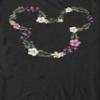 Disney Men's Characters Floral Mickey T-Shirt, Black, X-Large view 2