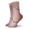 Industrial Fashion Compression Socks,Realistic Looking Steel Surface Plate Bar Image Technology Inspired,Performance Polyester Cushioned Athletic Crew Socks for Running,Athletic,Rose Gold -12 inch view 1