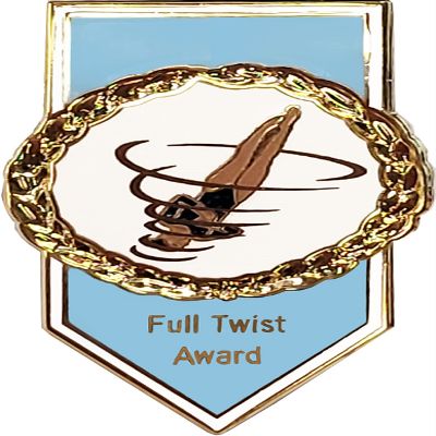 Snowflake Designs Full Twist Gymnastics Award Pin - #1302