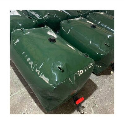 GDMING Collapsible Water Container, Portable PVC Weather Resistant Water Storage Bag for Outdoor Outdoor Camping, Hiking, Self-Driving, Customizable (Color : Green, Size : 500L/1.25x0.8x0.5m)