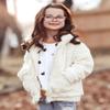 Arshiner Girls' Fleece Full Zip Winter Coats For Girls Beige 5 year view 2