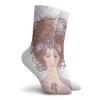 GULTMEE Zodiac Virgo Fashion Compression Socks,Lllustration Of Virgo Astrological Sign As,Performance Polyester Cushioned Athletic Crew Socks for Running,Athletic,Multicolor -12 inch view 2