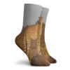 Safari Funky Colorful Cushion Sport Socks,African Wild Animal Cheetah Standing On,Athletic Cushioned Running Performance Crew Socks For Men/Women,Ginger Apricot Dust -12 inch view 2