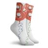 GULTMEE Fashion Compression Socks,Red Balloon Number Cheerful Party Elements Aging Design,Performance Polyester Cushioned Athletic Crew Socks for Running,Athletic, -12 inch view 2