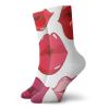 GULTMEE Kiss Funky Colorful Cushion Sport Socks,Woman Sexy Lip Heart Shape Kiss,Athletic Cushioned Running Performance Crew Socks For Men/Women,Red Rose Pink White -12 inch view 1