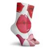 GULTMEE Kiss Funky Colorful Cushion Sport Socks,Woman Sexy Lip Heart Shape Kiss,Athletic Cushioned Running Performance Crew Socks For Men/Women,Red Rose Pink White -12 inch view 2
