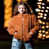 Arshiner Girls Winter Jacket Fleece Sweatter Lightweight Jackets Brown little girls view 3