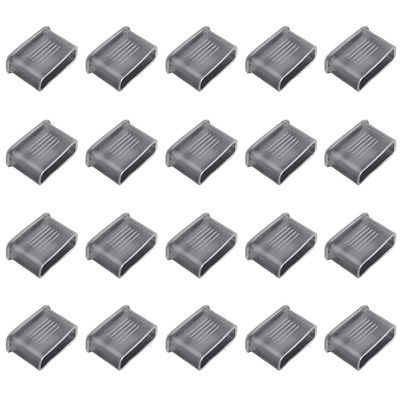 lasenersm 20 Pieces Whistle Covers Whistle Mouth Cover Whistle Mouth Grip Protector Cushion Whistle Mouth Grip Guard Protector Accessories for Referee Outdoor Whistles, Transparent