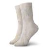 Marble Fashion Compression Socks,Pink And Peach Marble Background With Cracks Architecture And Building Material,Performance Polyester Cushioned Athletic Crew Socks for Running,Athletic,Beige -12 inch view 1