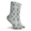 GULTMEE Funny Compression Socks Women and Men,Floral Arrangement Geometric Leaf Design Eastern Culture Influenced Abstract Work,Best for Circulation,Running,Athletic,Nurse,Travel, -12 inch view 2