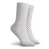 Hearts Fashion Compression Socks,Abstract Hand Drawn Stylized Hearts Built-In Pomegranate Fruit,Performance Polyester Cushioned Athletic Crew Socks for Running,Athletic,Scarlet Black White -12 inch view 2