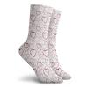 GULTMEE Hearts Fashion Compression Socks,Abstract Heart Shape Of Love Adoration Watercolor Valentines Dayd,Performance Polyester Cushioned Athletic Crew Socks for Running,Athletic,Ruby White -12 inch view 2