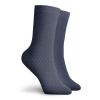 Dark Blue Fashion Compression Socks,Simple Small Color Dots On Dark Blue Background Retro Style,Performance Polyester Cushioned Athletic Crew Socks for Running,Athletic,Pale Blue Dark Blue -12 inch view 2