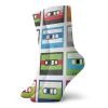 Fashion Compression Socks,Composition Of Retro Plastic Audio Cassettes Tapes Old Technology Entertainment Theme,Performance Polyester Cushioned Athletic Crew Socks for Running,Athletic, -12 inch view 1
