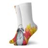 GULTMEE Funny Compression Socks Women and Men,Autumnal Leaves And An Alarm Clock Fall Season Theme Romantic Digital Print,Best for Circulation,Running,Athletic,Nurse,Travel, -12 inch view 1