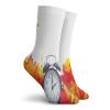 GULTMEE Funny Compression Socks Women and Men,Autumnal Leaves And An Alarm Clock Fall Season Theme Romantic Digital Print,Best for Circulation,Running,Athletic,Nurse,Travel, -12 inch view 2