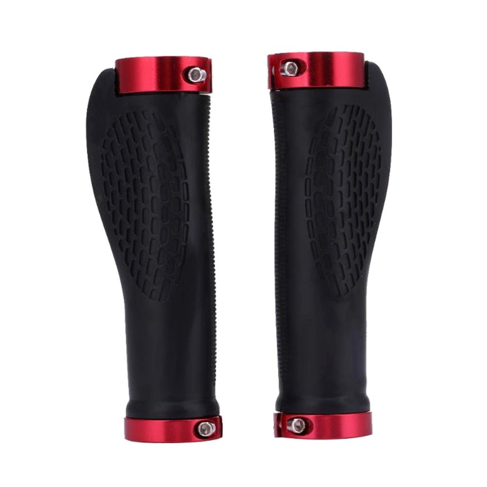 Bicycle Accessories Bicycle Handlebar Grips Skid-Proof MTB Road Cycling Hand Rest Rubber Lock On Bicycle Handlebars Grips Casing Sheath Cycling Part Bike Parts (Color : Red, Size : B)