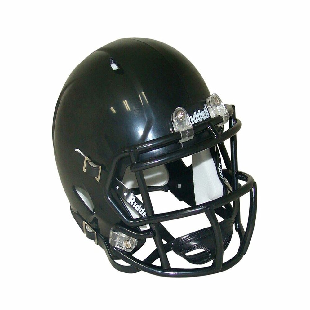 Black Blank Riddell Revolution Speed Mini Football Helmet (Decorative Mini Helmet - NOT Wearable - Does NOT FIT Any Human Head)