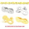 Bicycle Accessories 6/7/8/9/10/11/12 Speed Bicycle Chain Connector Lock Quick Link Road Bike Buckle Master Bicycle Joint Cycling Parts Bike Parts (Color : 12s Silver) view 2