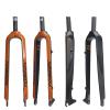 Ultra Light Full Carbon Fiber MTB Bike Rigid Fork 1-1/8" 26/27.5/29" Mountain Road Bike Hard Fork Disc Brake Forks, Cycling Accessories,Orange,29ER view 1