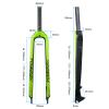 Ultra Light Full Carbon Fiber MTB Bike Rigid Fork 1-1/8" 26/27.5/29" Mountain Road Bike Hard Fork Disc Brake Forks, Cycling Accessories,Orange,29ER view 4