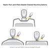 Minn Kota Jack Plate Adapter Bracket for Raptor  Port, 8" Setback, 6" Rise, White view 2