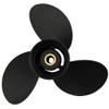 Yoofosun Outboard Propeller 9.25x11 OEM NO:48-897754A11 Aluminum Prop Fit for Mercury Engine 9.9HP-15HP 14 Tooth 3 Blades RH 9 1/4x11 view 3