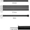 KOMCLUB Telescoping Tent Poles Tarp Poles 5-Section Adjustable Aluminum Rods for Tent Fly and Tarps Lightweight Replacement Adjustable Tent Poles for Outdoor Sport Camping 78Inch(Black) view 4