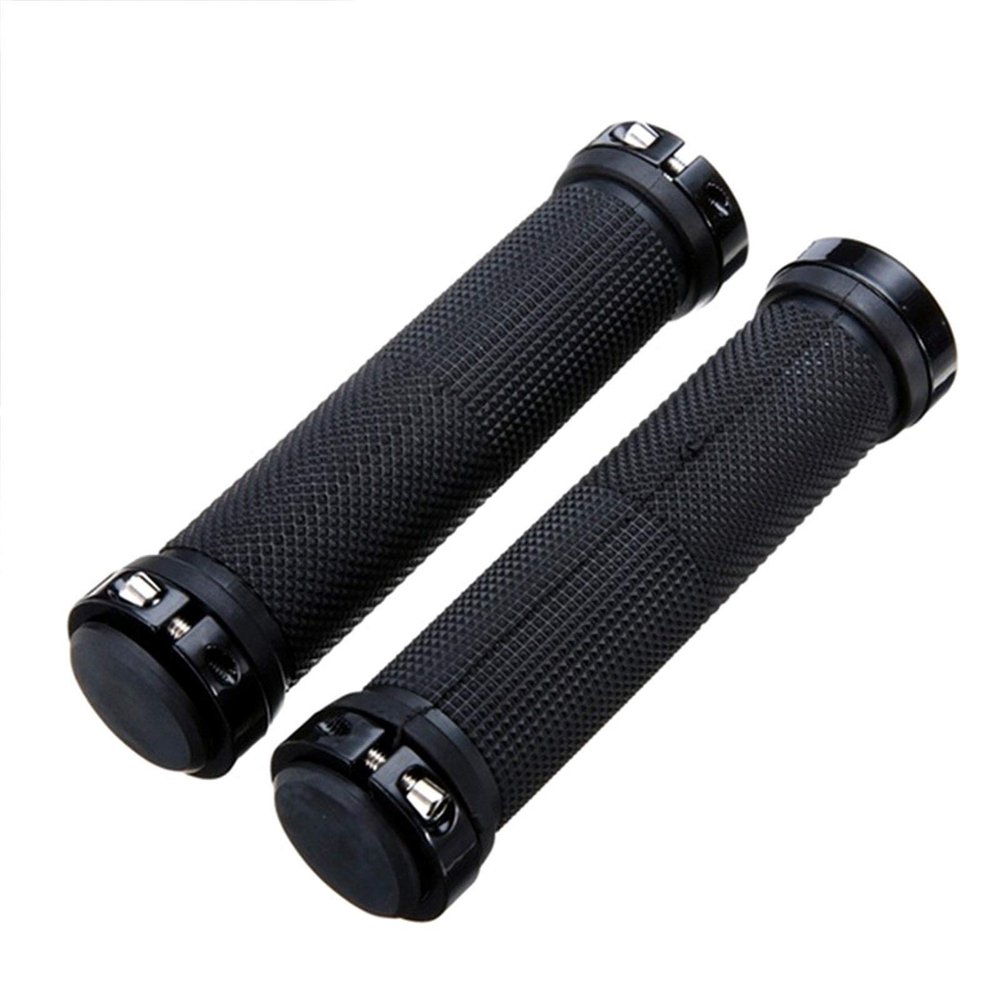 Bicycle Accessories Bicycle Handlebar Grips Skid-Proof MTB Road Cycling Hand Rest Rubber Lock On Bicycle Handlebars Grips Casing Sheath Cycling Part Bike Parts (Color : Black, Size : A)