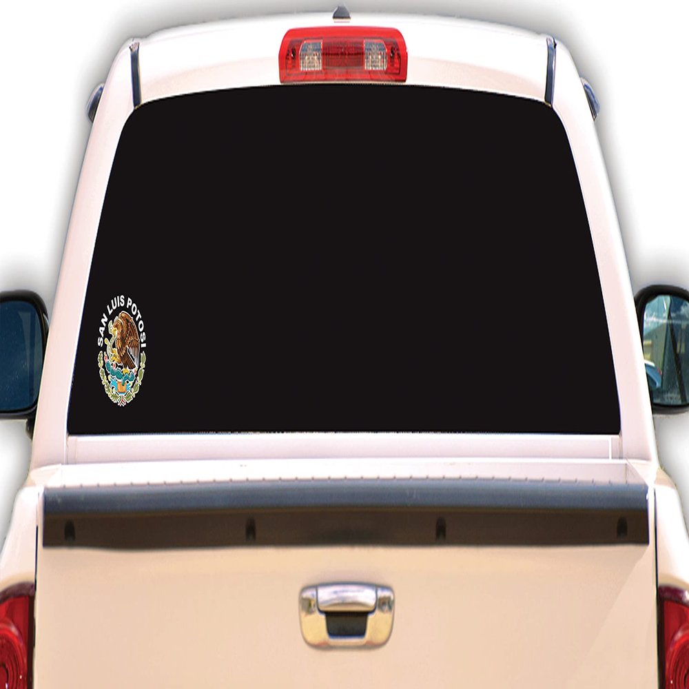 San Luis Potosi Mexican Flag Escudo Decal Eagle States Aguila Decal Car Window Laptop Vinyl Sticker Escudo Vinyl Sticker Mexican Pride (3.9" x 4.2")
