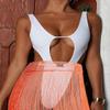 Yokawe Glitter Crystal Skirt Rhinestone Tassel Dance Nightclub Hip Chain Beach Party Rave Jewelry Accessories for Women and Girls (Orange) view 4