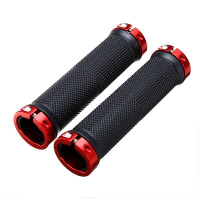 Bicycle Accessories Bicycle Handlebar Grips Skid-Proof MTB Road Cycling Hand Rest Rubber Lock On Bicycle Handlebars Grips Casing Sheath Cycling Part Bike Parts (Color : Red, Size : A)