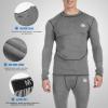 MeetHoo Mens Thermal Underwear Set, Compression Base Layer Sports Long Johns Fleece Lined Winter Gear Running Skiing view 4