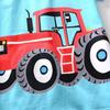 2-8Y Toddler Kids Baby Boys Summer T-Shirt Cotton Short Sleeve Blouse Basketball Soccer Funny Print Tops Clothes (Light Blue Tractor, 5T) view 3