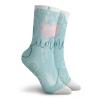 GULTMEE Funky Colorful Cushion Sport Socks,Abstract Curly Sea Background With A Surfboard Jungle Leaves,Athletic Cushioned Running Performance Crew Socks For Men/Women, -12 inch view 2