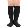 Durio Kids Soft Cotton Socks - Cozy Toddler Girls Knee High Socks - Black view 1