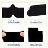 Durio Kids Soft Cotton Socks - Cozy Toddler Girls Knee High Socks - Black view 4