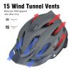 Bosoar Mountain Bike Helmet,Adult Cycling Helmet with Camera Mount and Detachable Visor for Men Women Youth,Suggested Fit 55-61 Cm view 4