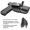 IWB Holster Compatible with Glock 17/19(Gen 3-5)/ 19X & Glock 22/23/ 31/32(Gen 3-4)/ 44/45/ 34(Gen 3-5, Gen 5 Mos), Inside Waistband Carry, Adj. Retention, Available in Kydex and Polymer view 4