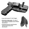 IWB Holster Compatible with Glock 17/19(Gen 3-5)/ 19X/ 22/23/ 31/32(Gen 3-4)/ 44/45, Inside Waistband Concealed Carry Holster, Adj. Cant, Adj. Retention, Available in Kydex and Polymer view 4