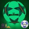 MILACHIC Soccer Ball, Glow in The Dark Soccer Ball Size 4 Glowing Soccer Gifts for Teenagers, Men, Women Indoor-Outdoor Soccer Training (with Pump) view 1