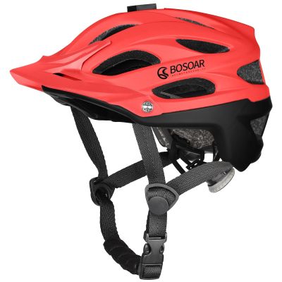 Bosoar Mountain Bike Helmet,Adult Cycling Helmet with Camera Mount and Detachable Visor for Men Women Youth,Suggested Fit 55-61 Cm