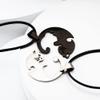 MISS RIGHT Cat Yin Yang Necklaces for Women Men, Stainless Steel Couples Puzzle BFF Necklace for 2, Cat Lovers Gifts (Round Cat | Black&White) view 4