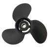 Yoofosun Outboard Propeller 8.5x9.5 Aluminum Prop Fit for Mercury Engine 9.8HP 12 Tooth 3 Blades RH view 3