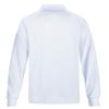 MOHEEN Mens White Long Sleeve Moisture Wicking Performance Polo Shirts Big&Tall Casual Solid Golf Pique Shirts 12132White-5XL view 2