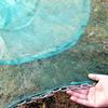 Lawaia Folding Crayfish Trap Net 10M Green Nylon Mesh Fishing Cage with Iron Chain Floats view 2
