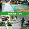 Lawaia Folding Crayfish Trap Net 10M Green Nylon Mesh Fishing Cage with Iron Chain Floats view 4