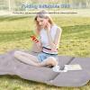 Ergocar Inflatable Bed MPV&SUV Car Air Mattress Electric Flocking with Pillows Foldable Airbed Leak-Proof Air Sofa Air Lounger for Camping, Hiking, Beach, Travelling-Gray view 2