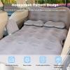Ergocar Inflatable Bed MPV&SUV Car Air Mattress Electric Flocking with Pillows Foldable Airbed Leak-Proof Air Sofa Air Lounger for Camping, Hiking, Beach, Travelling-Gray view 3